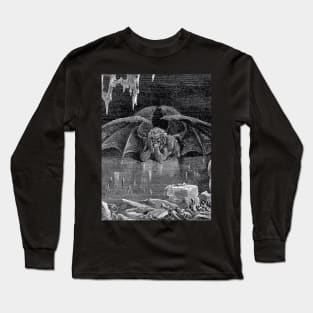 Lucifer, King of hell 1861 by Paul Gustave Dore Long Sleeve T-Shirt